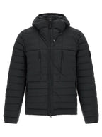 Schwarze Polyamid-Shell-Jacke