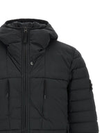 Schwarze Polyamid-Shell-Jacke