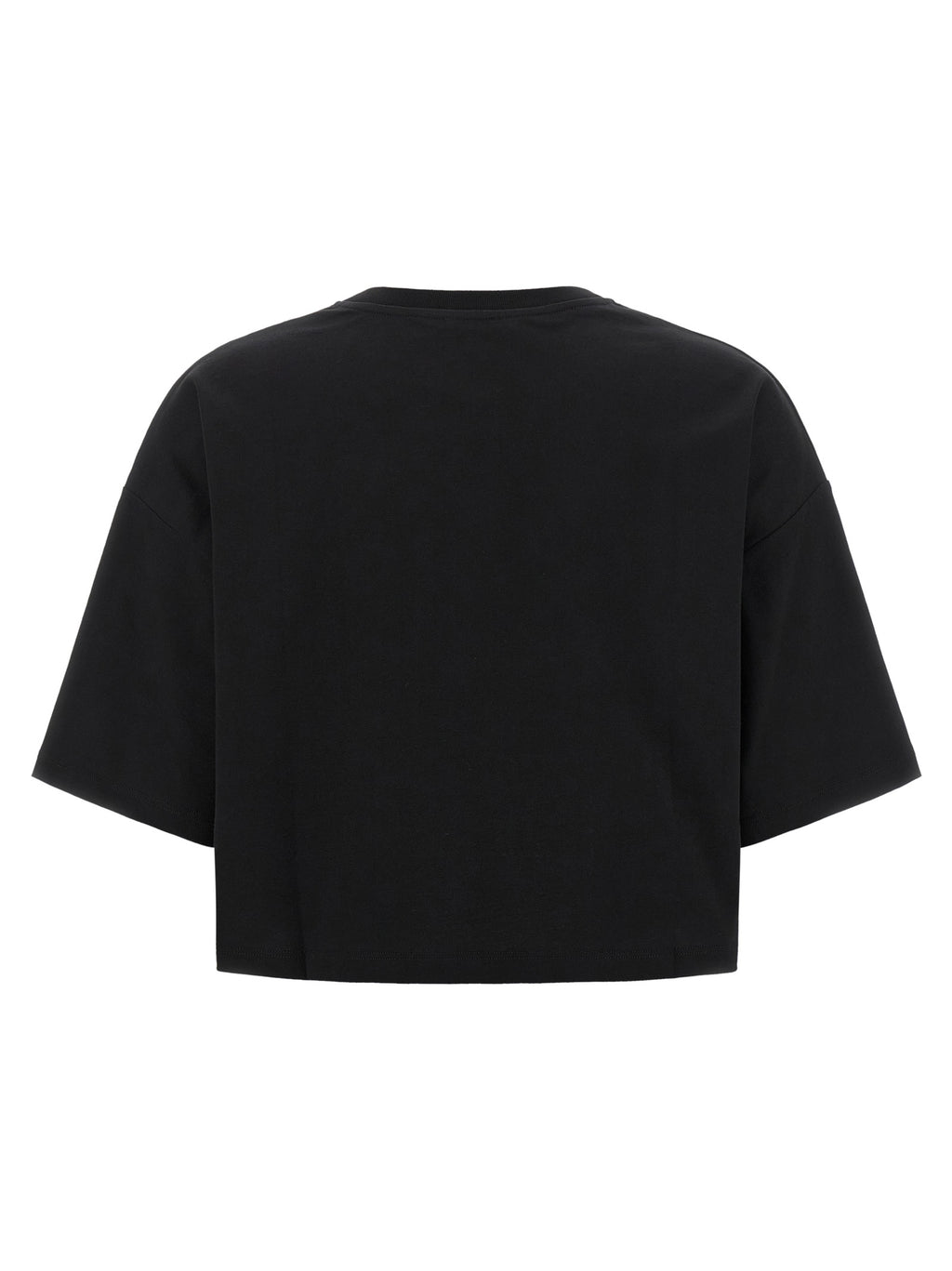Schwarzes Baumwoll-T-Shirt