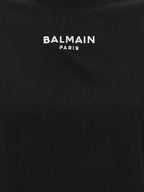 Schwarzes Baumwoll-T-Shirt