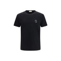 Schwarzes Baumwoll-T-Shirt