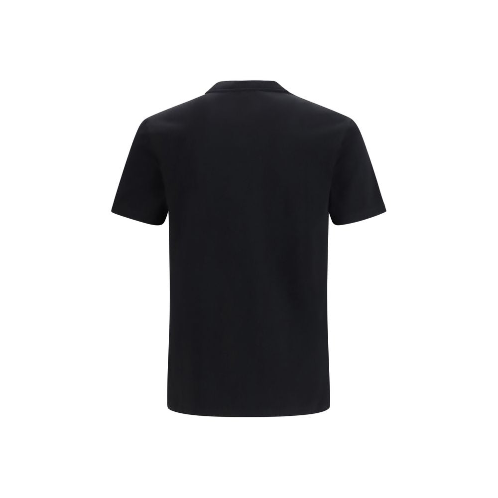 Schwarzes Baumwoll-T-Shirt
