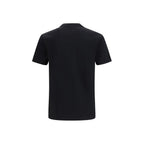 Schwarzes Baumwoll-T-Shirt