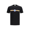 Schwarzes Baumwoll-T-Shirt