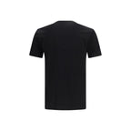 Schwarzes Baumwoll-T-Shirt