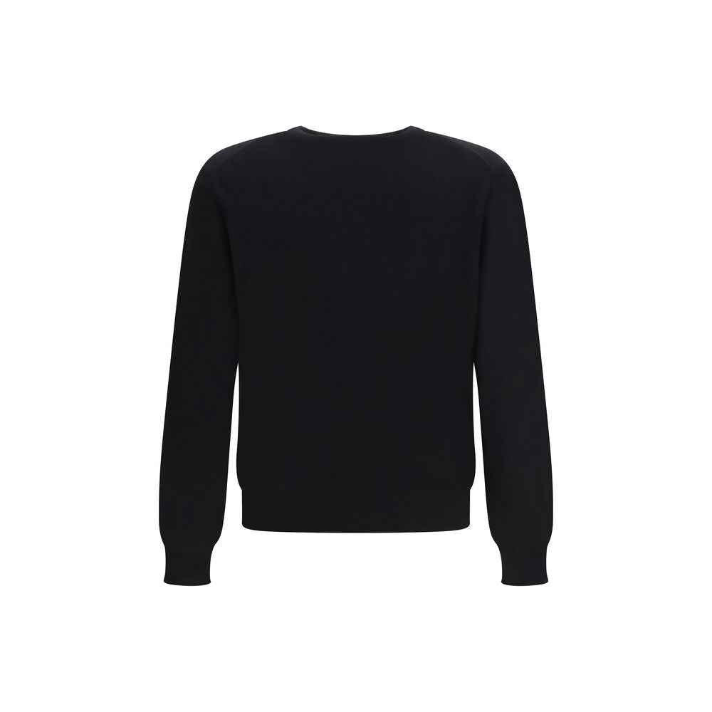 Schwarzer Kaschmirpullover