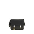 Schwarze Bos Taurus Kalbsleder Schultertasche