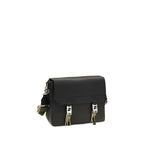 Schwarze Bos Taurus Kalbsleder Schultertasche