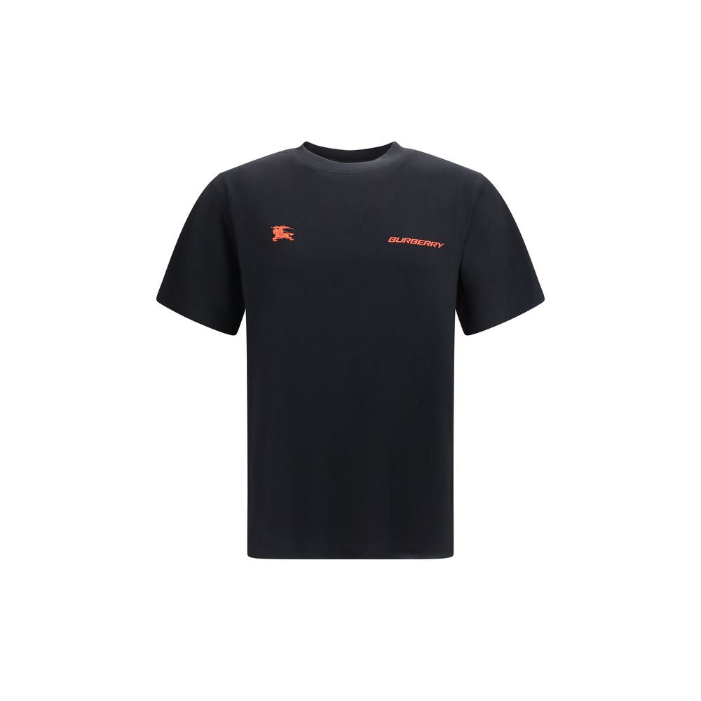 Schwarzes Baumwoll-T-Shirt