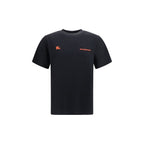 Schwarzes Baumwoll-T-Shirt