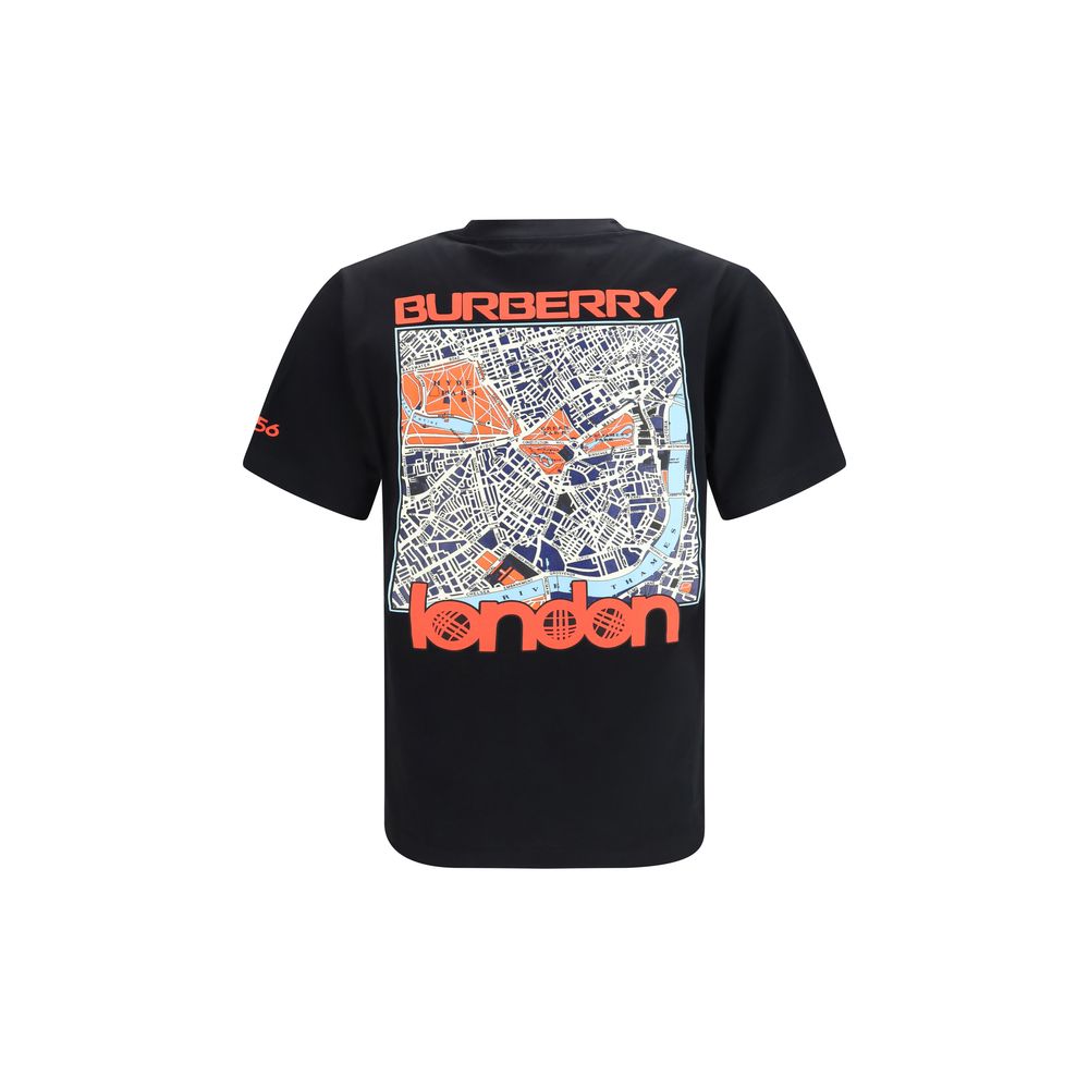 Schwarzes Baumwoll-T-Shirt