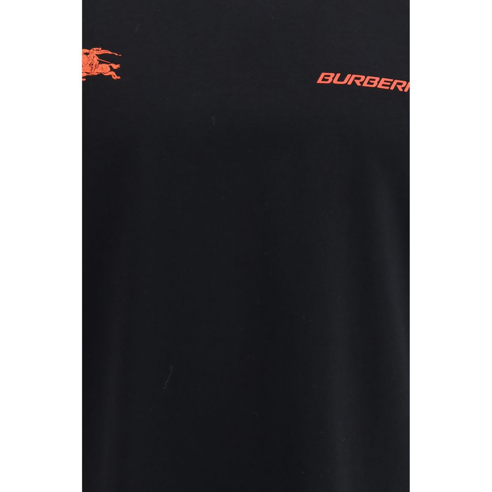Schwarzes Baumwoll-T-Shirt