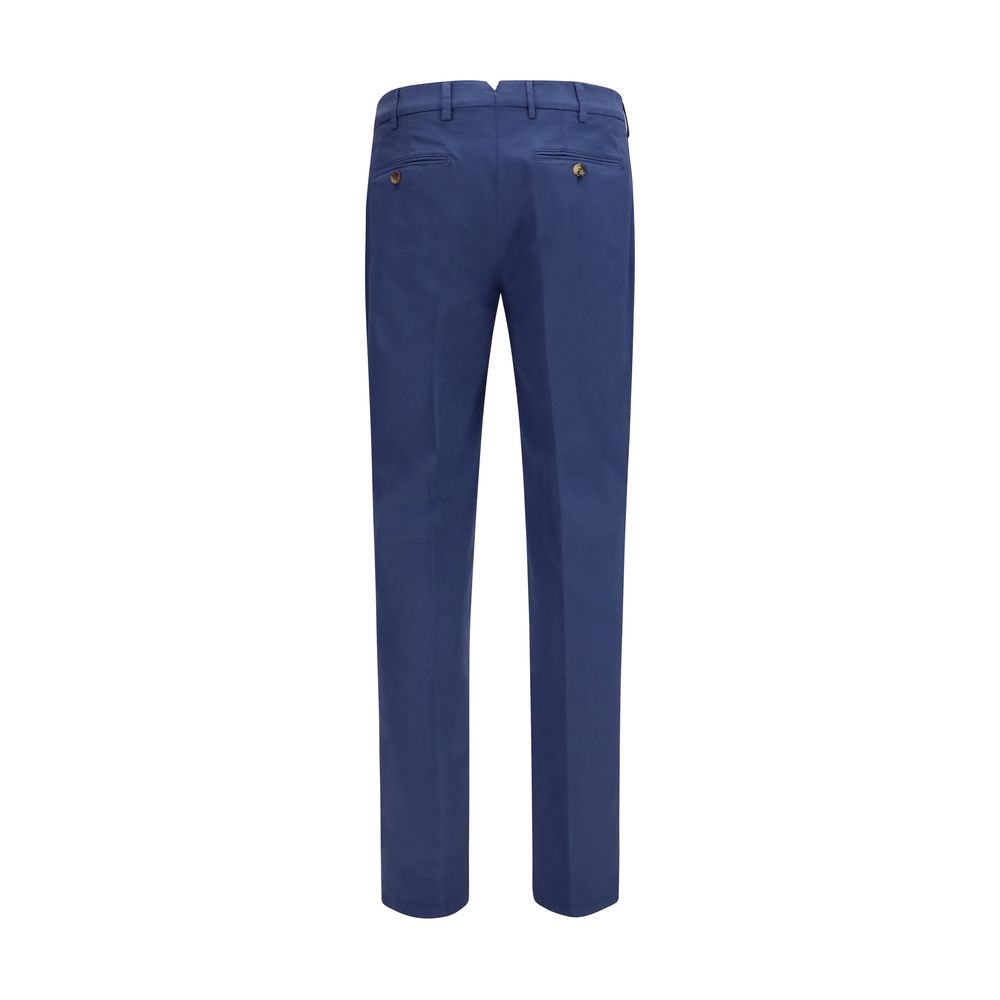 Blaue Baumwollhose
