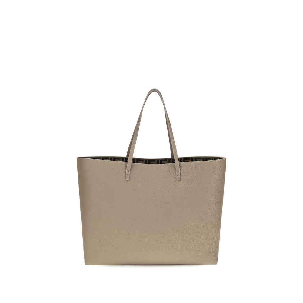 Beige Kalbsleder Bos Taurus Schultertasche