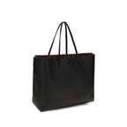 Schwarze Bos Taurus Kalbsleder Schultertasche
