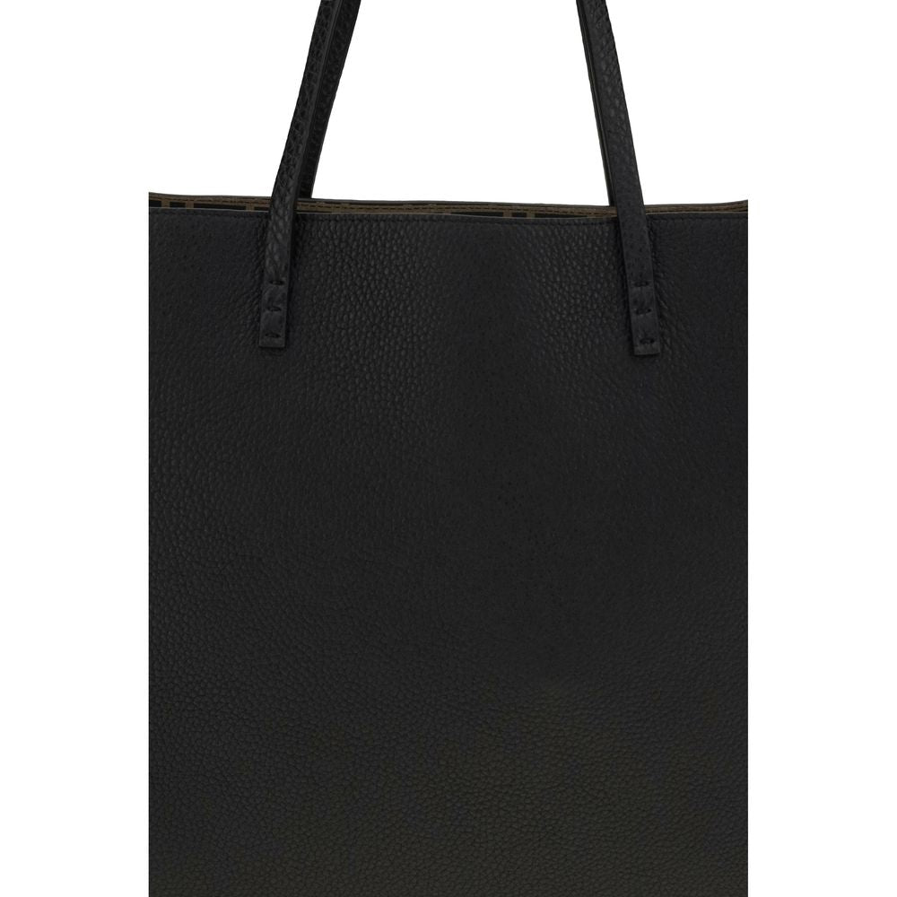 Schwarze Bos Taurus Kalbsleder Schultertasche