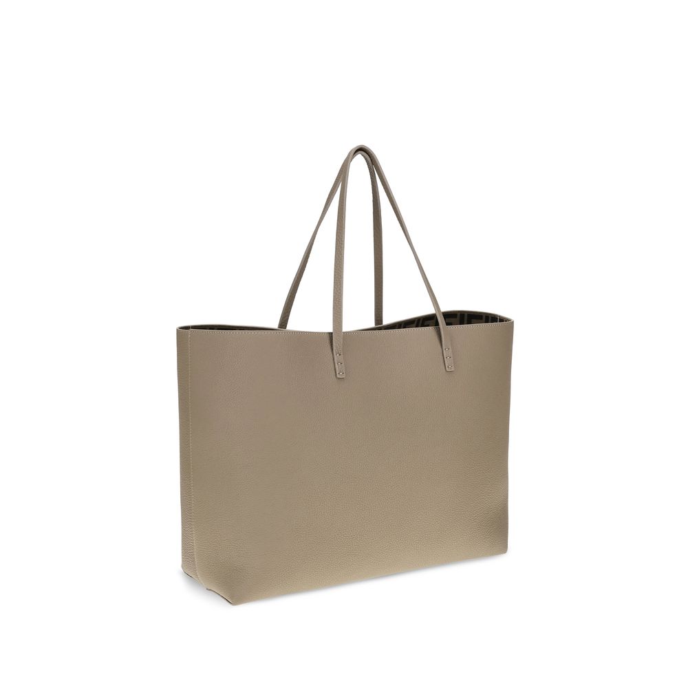 Beige Kalbsleder Bos Taurus Schultertasche
