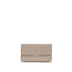 Beige Kalbsleder Bos Taurus Schultertasche