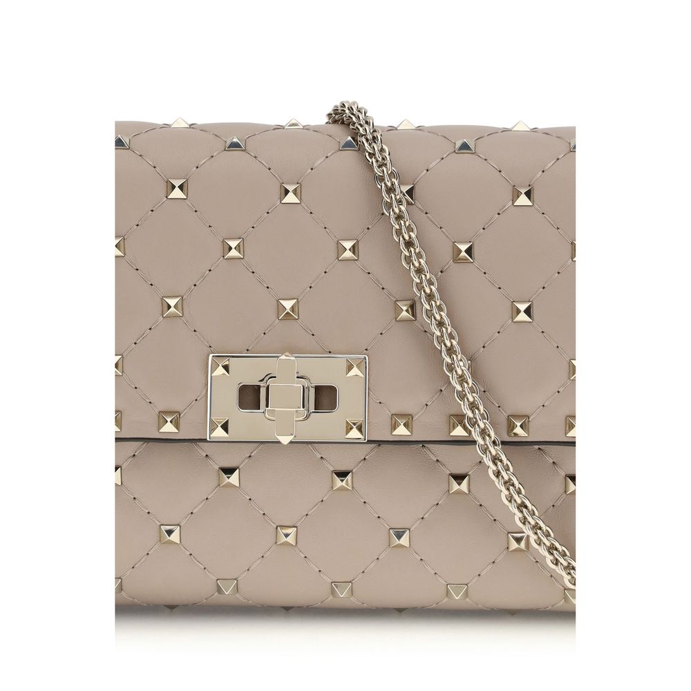 Beige Kalbsleder Bos Taurus Schultertasche