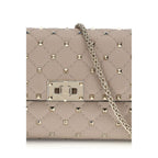 Beige Kalbsleder Bos Taurus Schultertasche