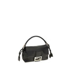 Schwarze Lammleder Schultertasche Ovis Aries Aries