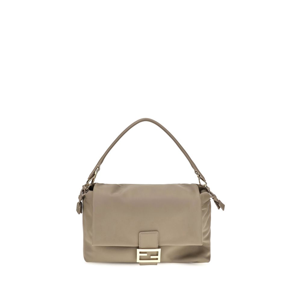 Beige Kalbsleder Bos Taurus Schultertasche