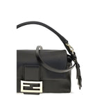 Schwarze Lammleder Schultertasche Ovis Aries Aries