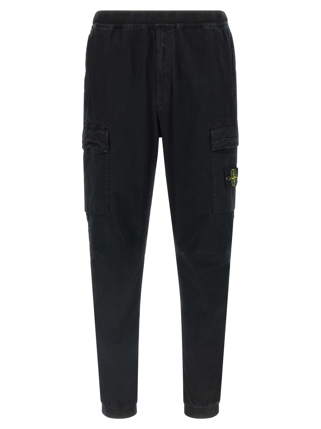 Schwarze Cargo-Hose aus Baumwolle