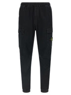 Schwarze Cargo-Hose aus Baumwolle