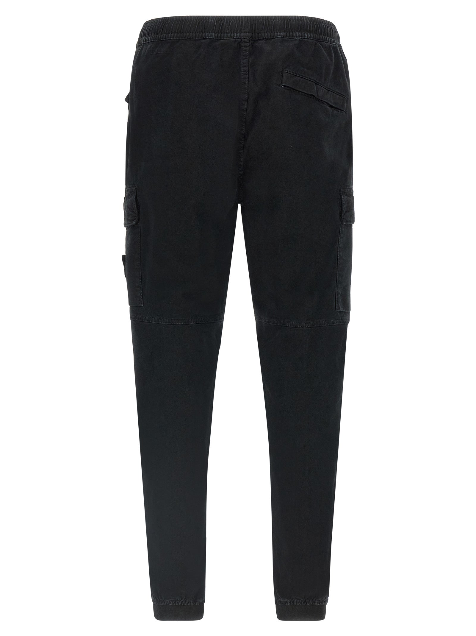 Schwarze Cargo-Hose aus Baumwolle