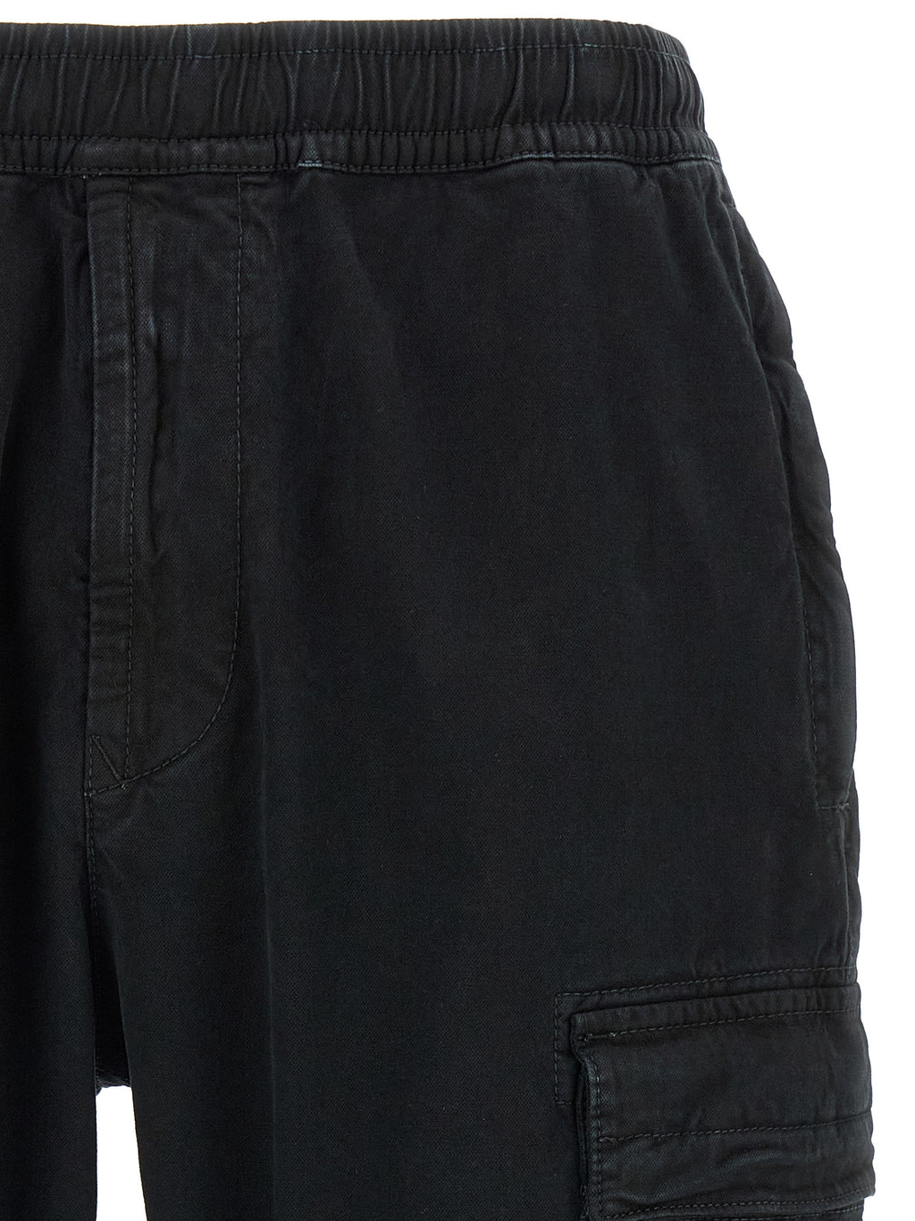 Schwarze Cargo-Hose aus Baumwolle