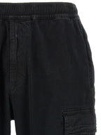 Schwarze Cargo-Hose aus Baumwolle