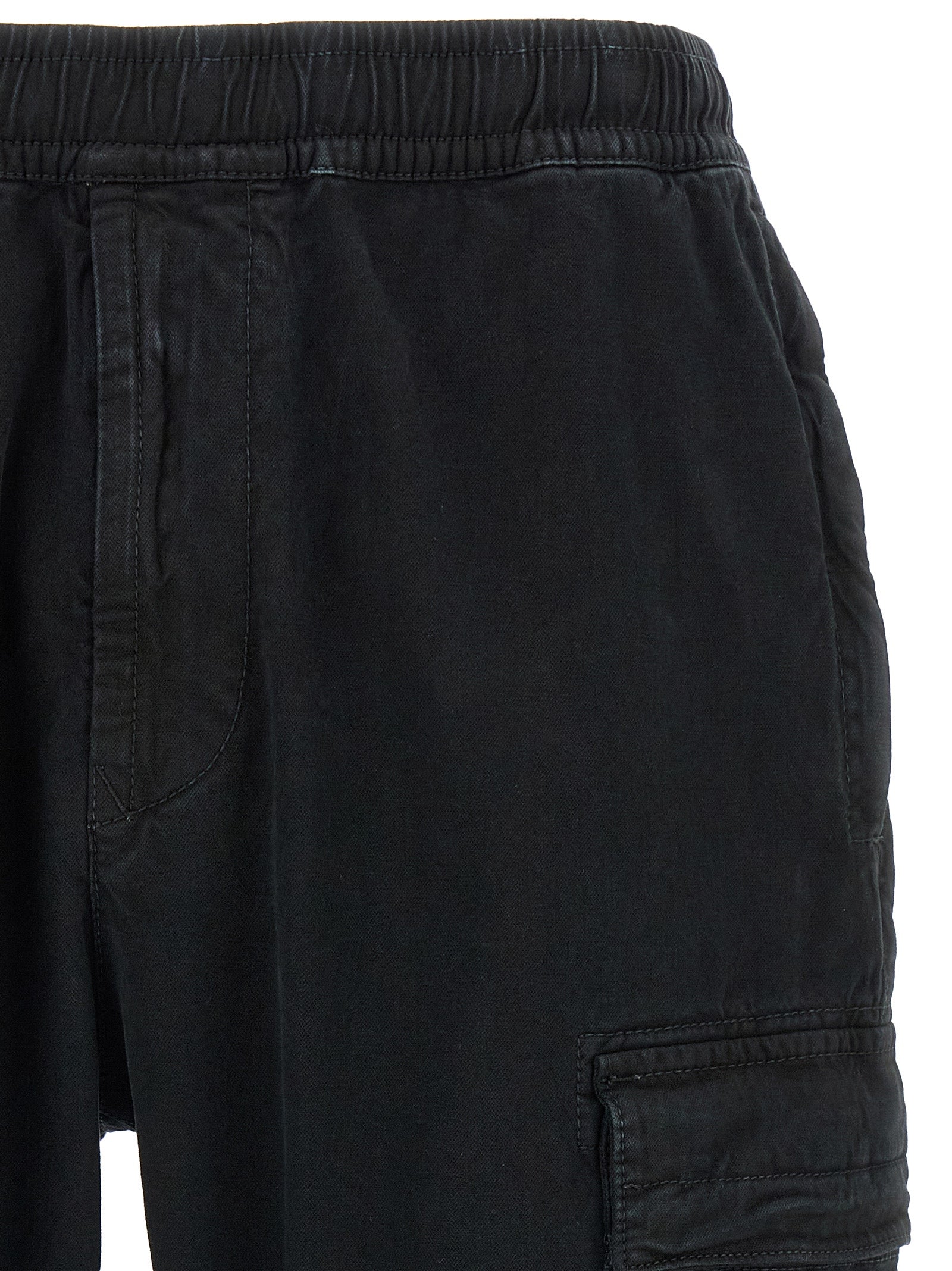 Schwarze Cargo-Hose aus Baumwolle