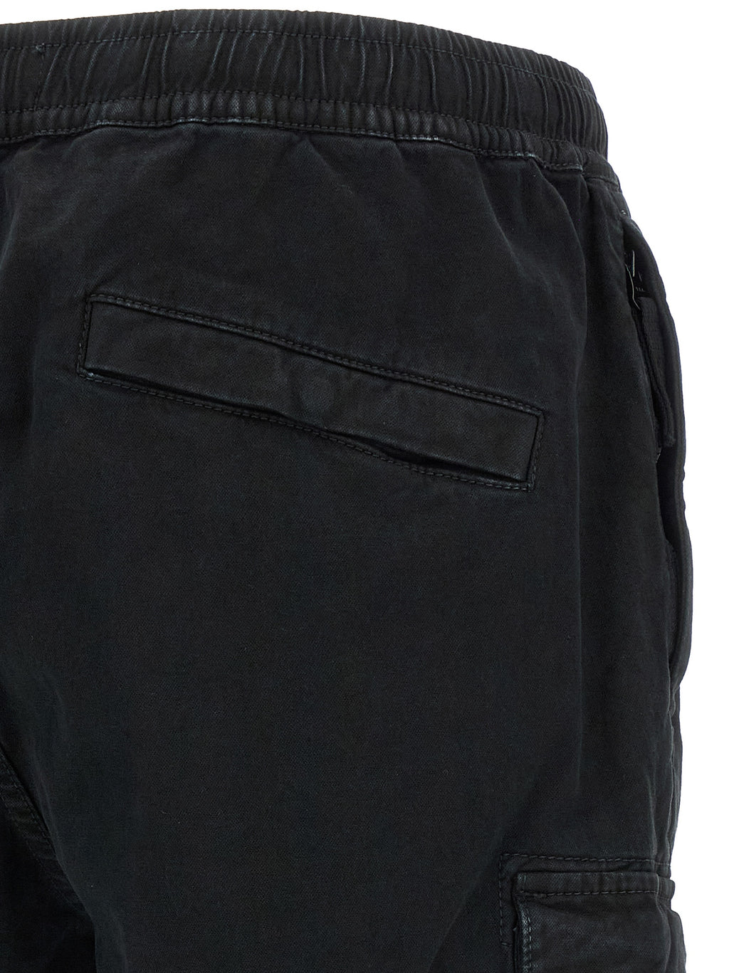 Schwarze Cargo-Hose aus Baumwolle