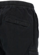 Schwarze Cargo-Hose aus Baumwolle