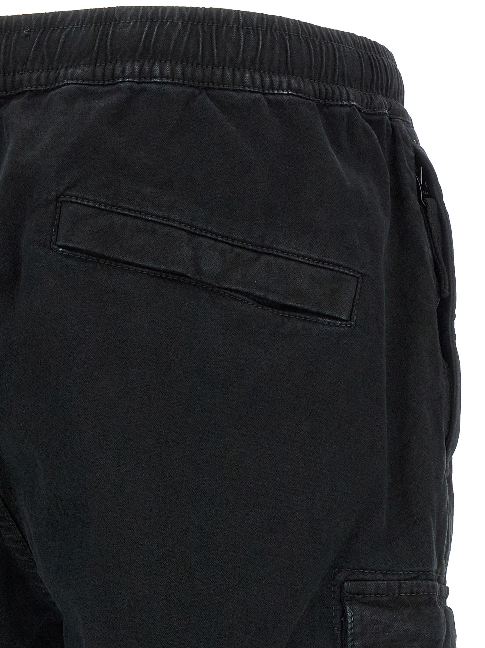 Schwarze Cargo-Hose aus Baumwolle