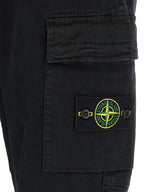 Schwarze Cargo-Hose aus Baumwolle