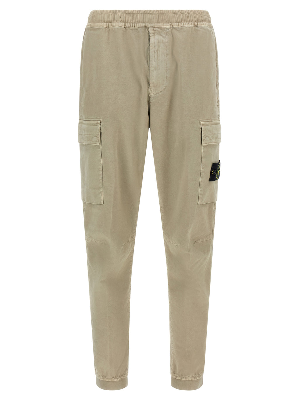 Beige Baumwoll-Cargo-Hose