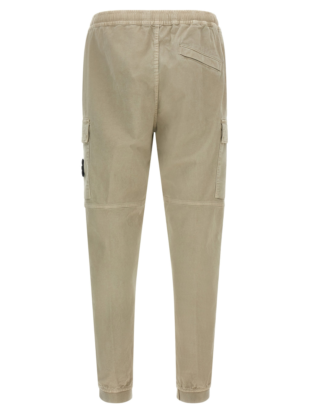 Beige Baumwoll-Cargo-Hose