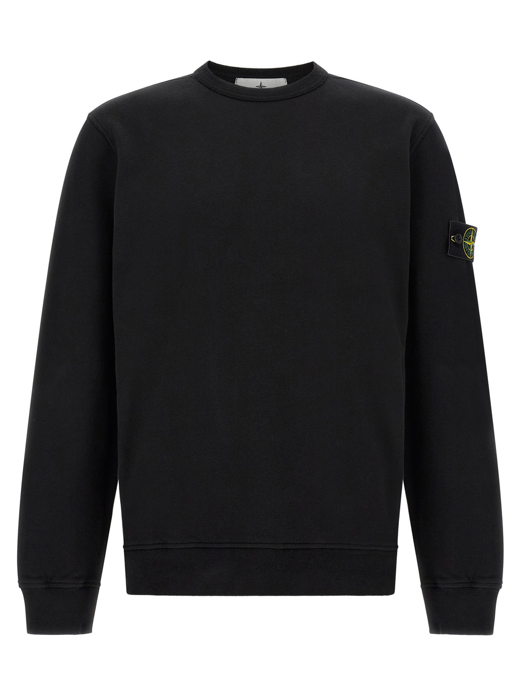Schwarzer Baumwoll-Sweatshirt
