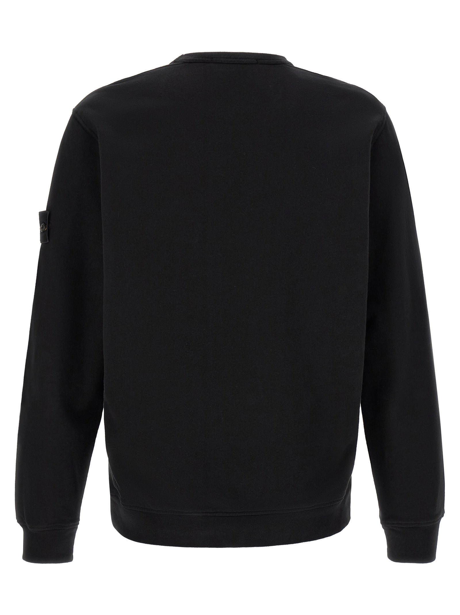 Schwarzer Baumwoll-Sweatshirt