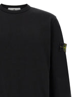 Schwarzer Baumwoll-Sweatshirt