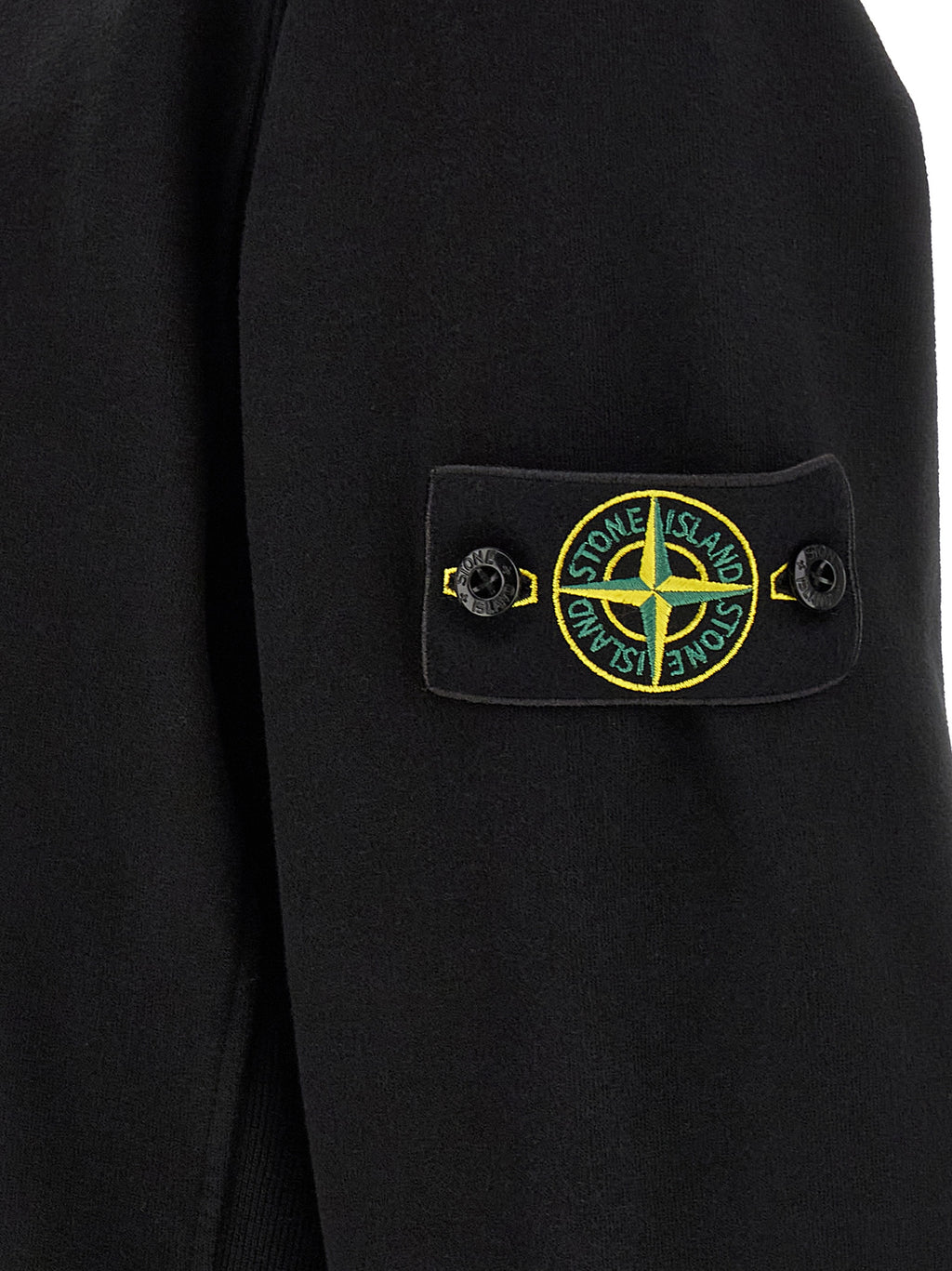 Schwarzer Baumwoll-Sweatshirt