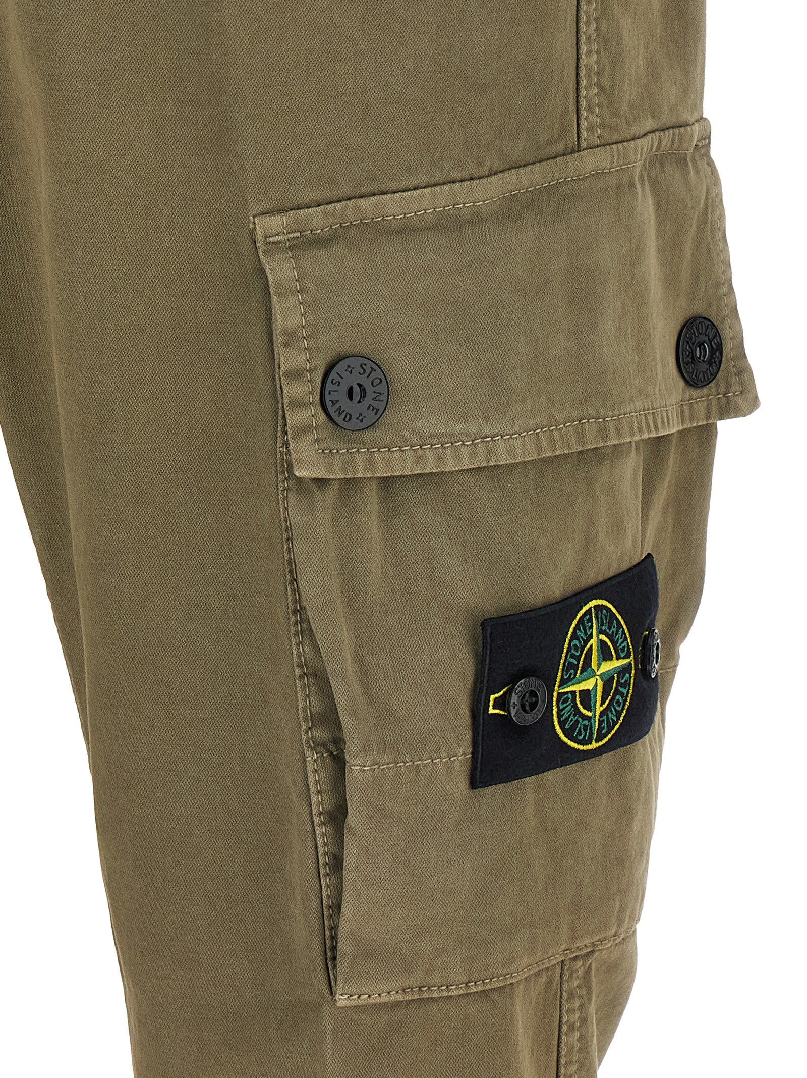 Zweifarbige Baumwoll-Cargohose