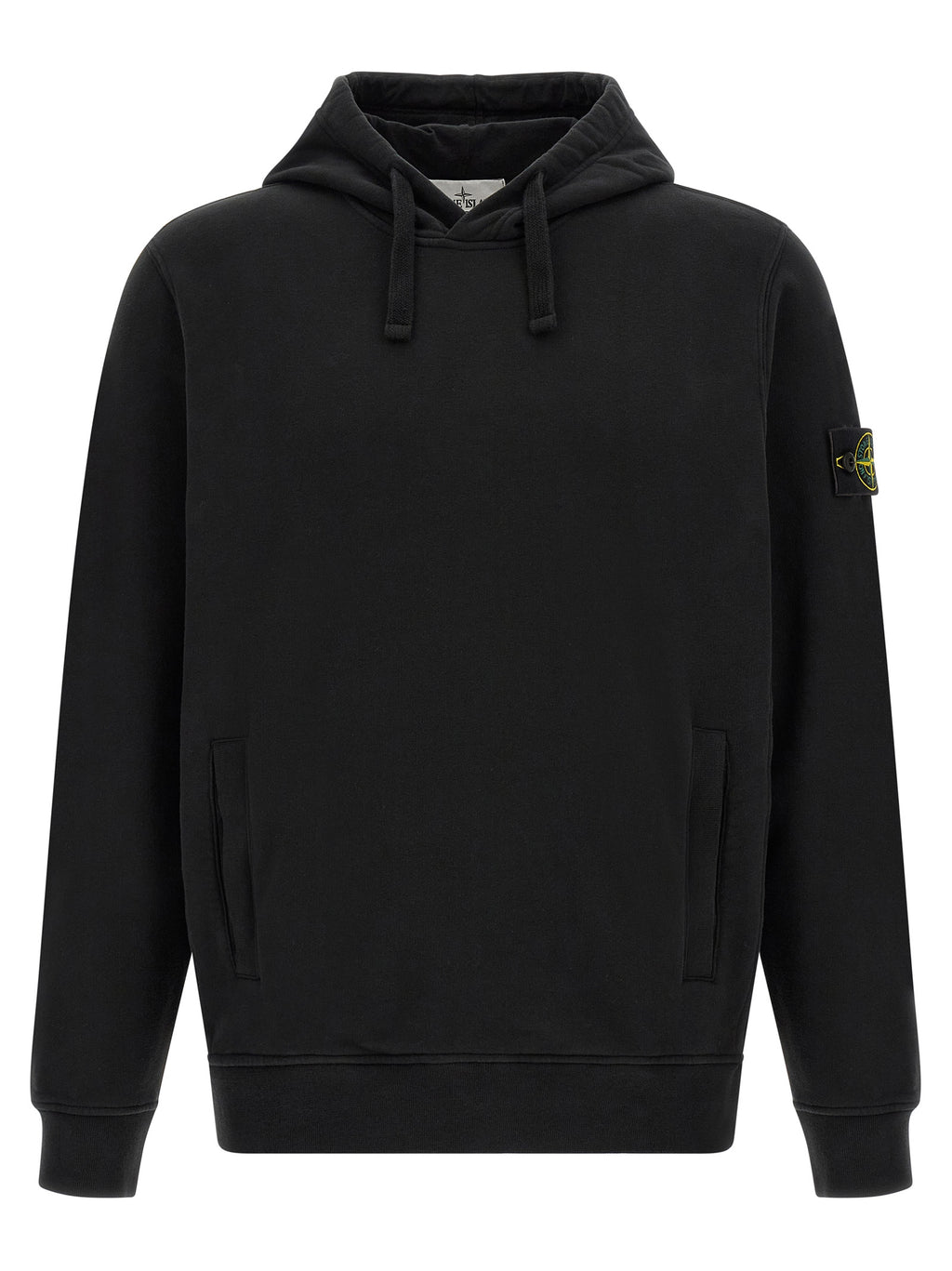 Schwarzer Baumwoll-Sweatshirt