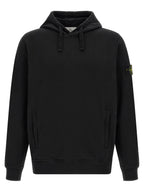 Schwarzer Baumwoll-Sweatshirt