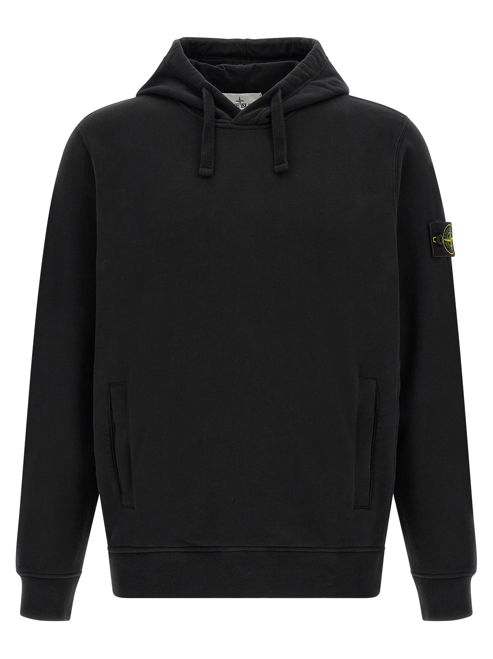 Schwarzer Baumwoll-Sweatshirt