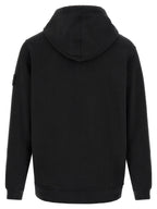 Schwarzer Baumwoll-Sweatshirt