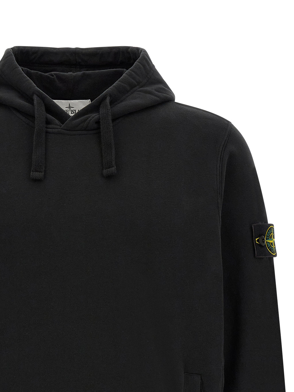 Schwarzer Baumwoll-Sweatshirt
