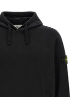 Schwarzer Baumwoll-Sweatshirt